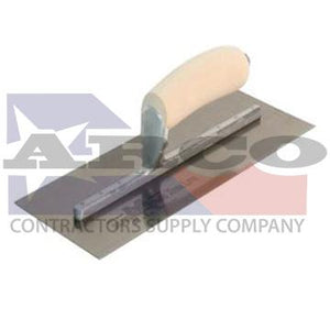 MXS62 12x4" Trowel with Curved Wooden Handle