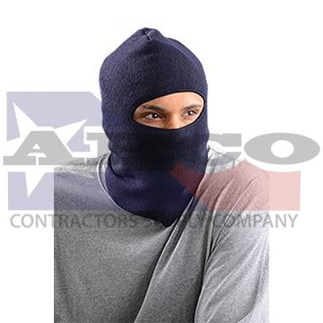 Blue Knit Lined Face Cap