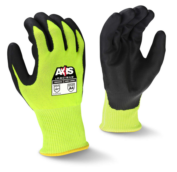 Radians Hi-Vis Lime Cut Glove