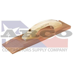 18" x 3-1/2" Beveled Redwood Hand Float with Wood Handle