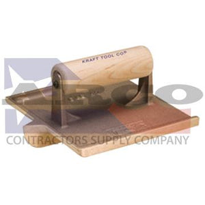 CF303 6" x 4-1/2" 1/4"R 1/2"D Large Bit Bronze Groover with Wood Handle