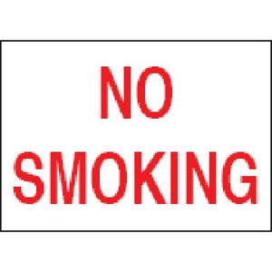 3x10" No Smoking Sticker