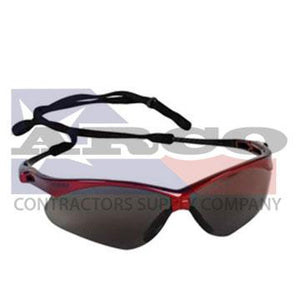V30 Nemisis Red Safety Glasses With Smoke Hard Coat Lens