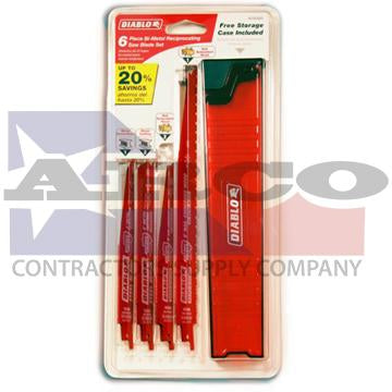 DS006S,6pc. Set Reciprocating Blades
