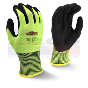 Radians RWG10 Silver Series High-Vis Knit Dip Gloves