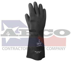 15" 40mil Blk Rubber Glove Size 9