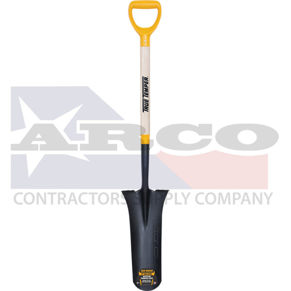 2540700 Drain Spade with Comfort Step and D-Grip on Hardwood Handle