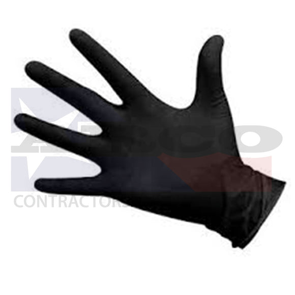 8mil Black Nitrile Glove